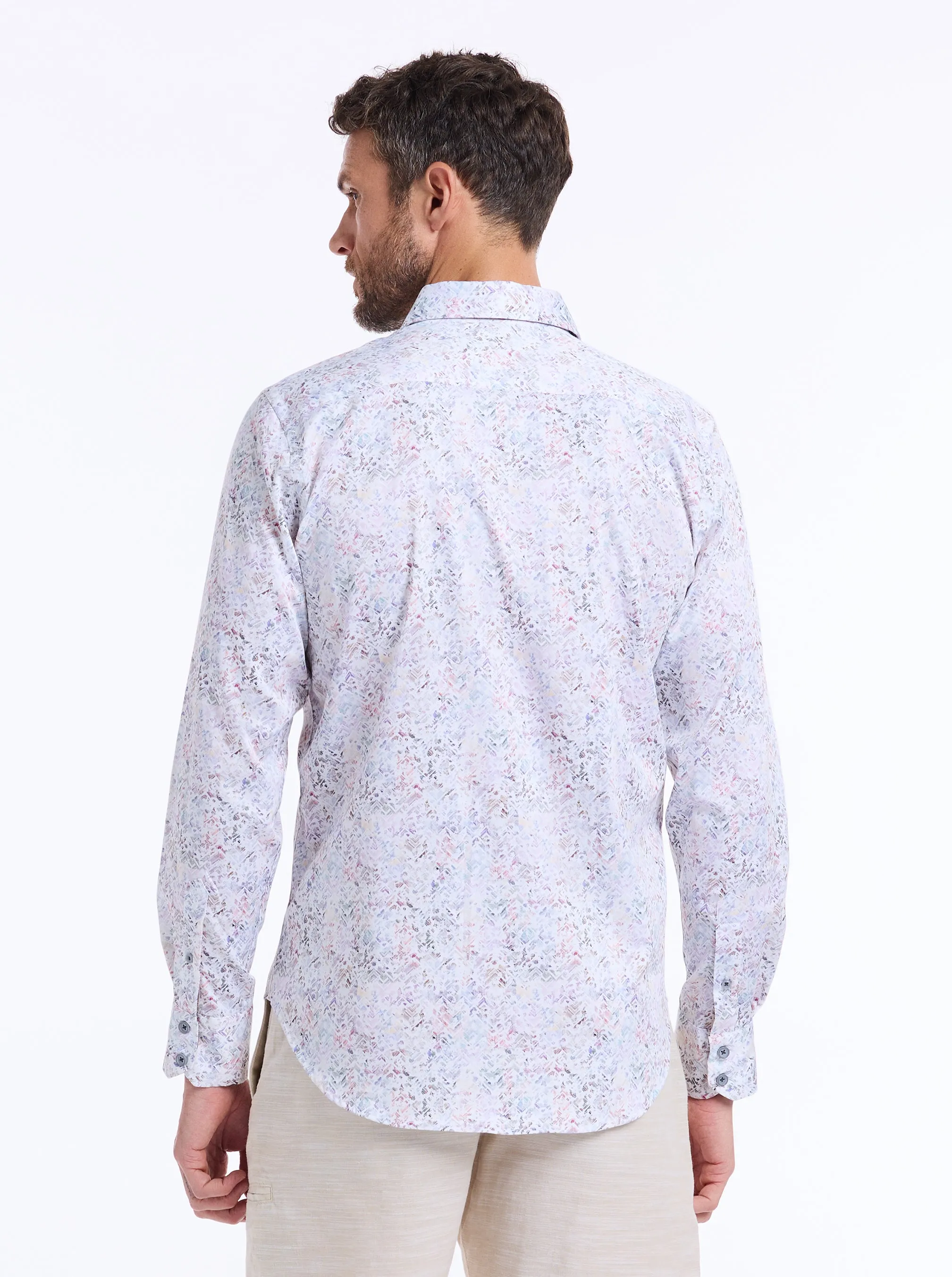 LIVERPOOL LONG SLEEVE BUTTON DOWN SHIRT sold by Robert Graham product image thumbnail 5