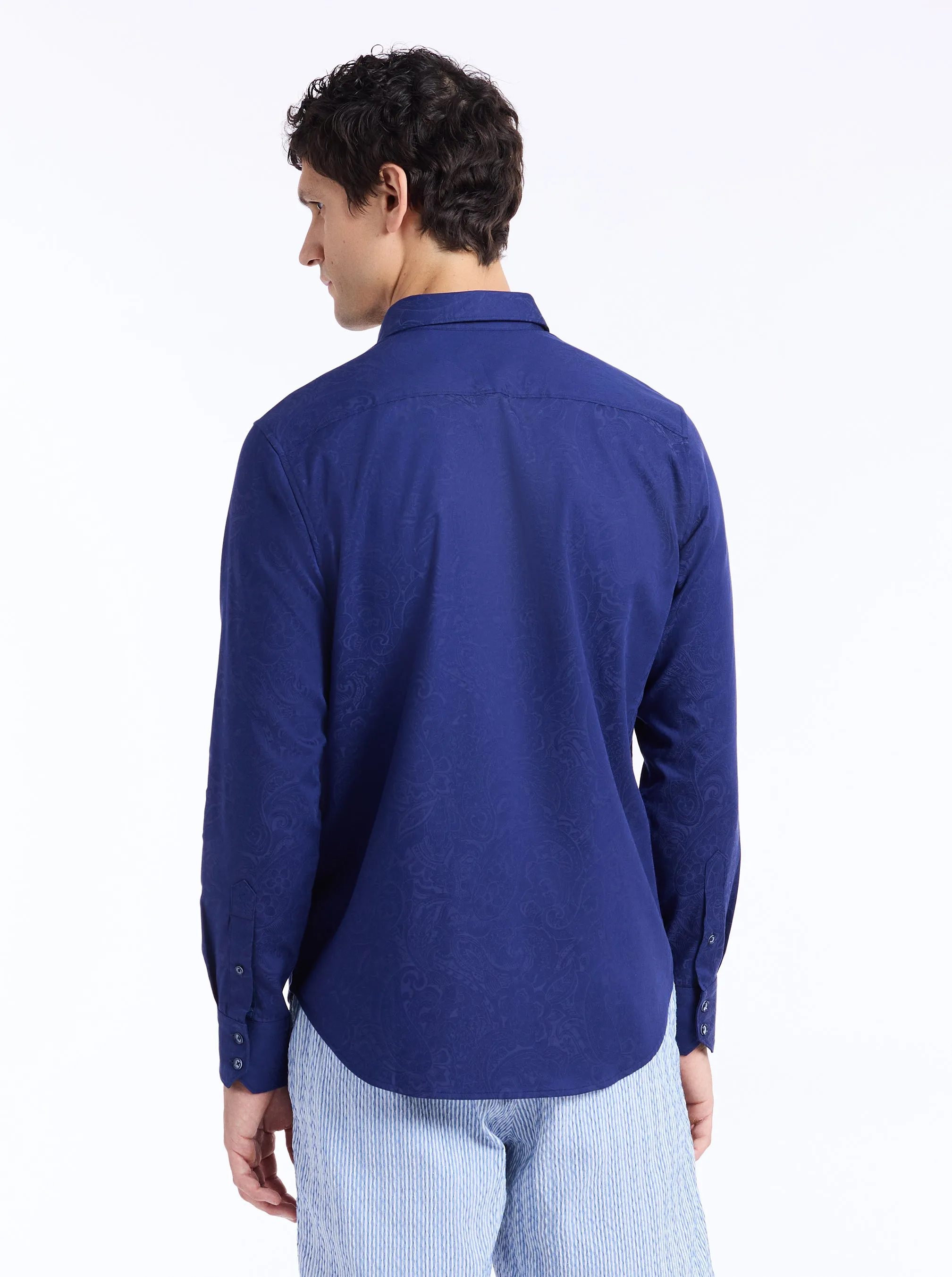 HUDSON LONG SLEEVE BUTTON DOWN SHIRT sold by Robert Graham product image thumbnail 5