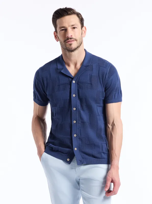 DRAYFORD SHORT SLEEVE SWEATER made by Robert Graham