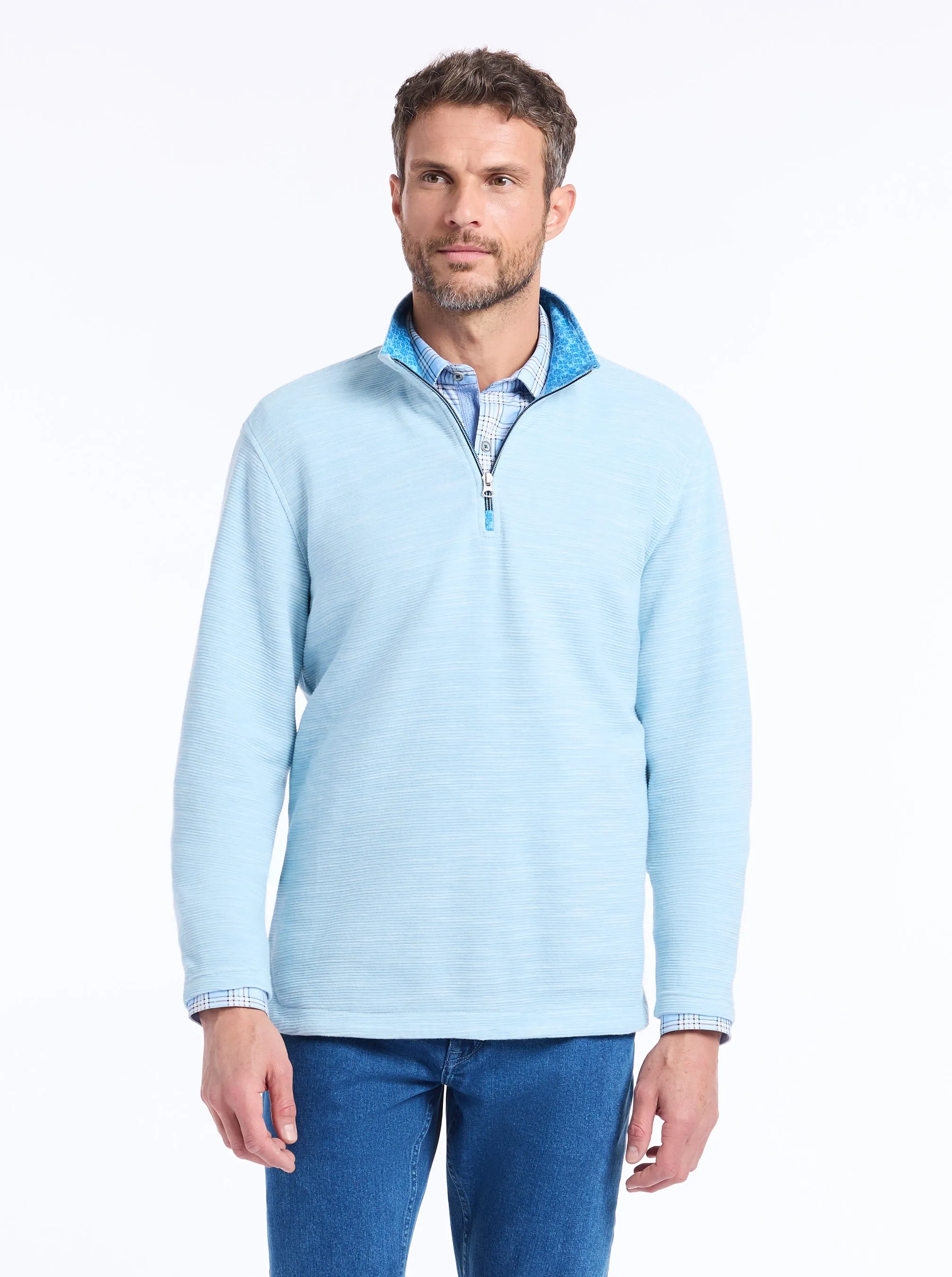 LEDSON LONG SLEEVE KNIT SHIRT sold by Robert Graham