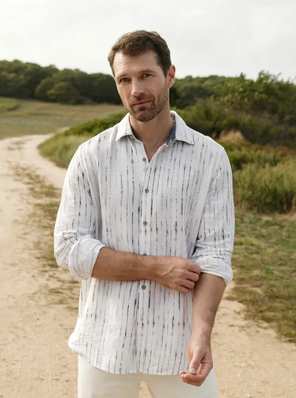 BRADLAUGH LONG SLEEVE BUTTON DOWN SHIRT made by Robert Graham