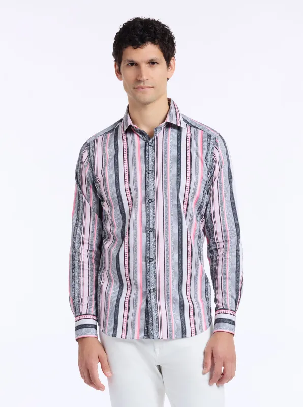 BRAMSHAW LONG SLEEVE BUTTON DOWN SHIRT made by Robert Graham