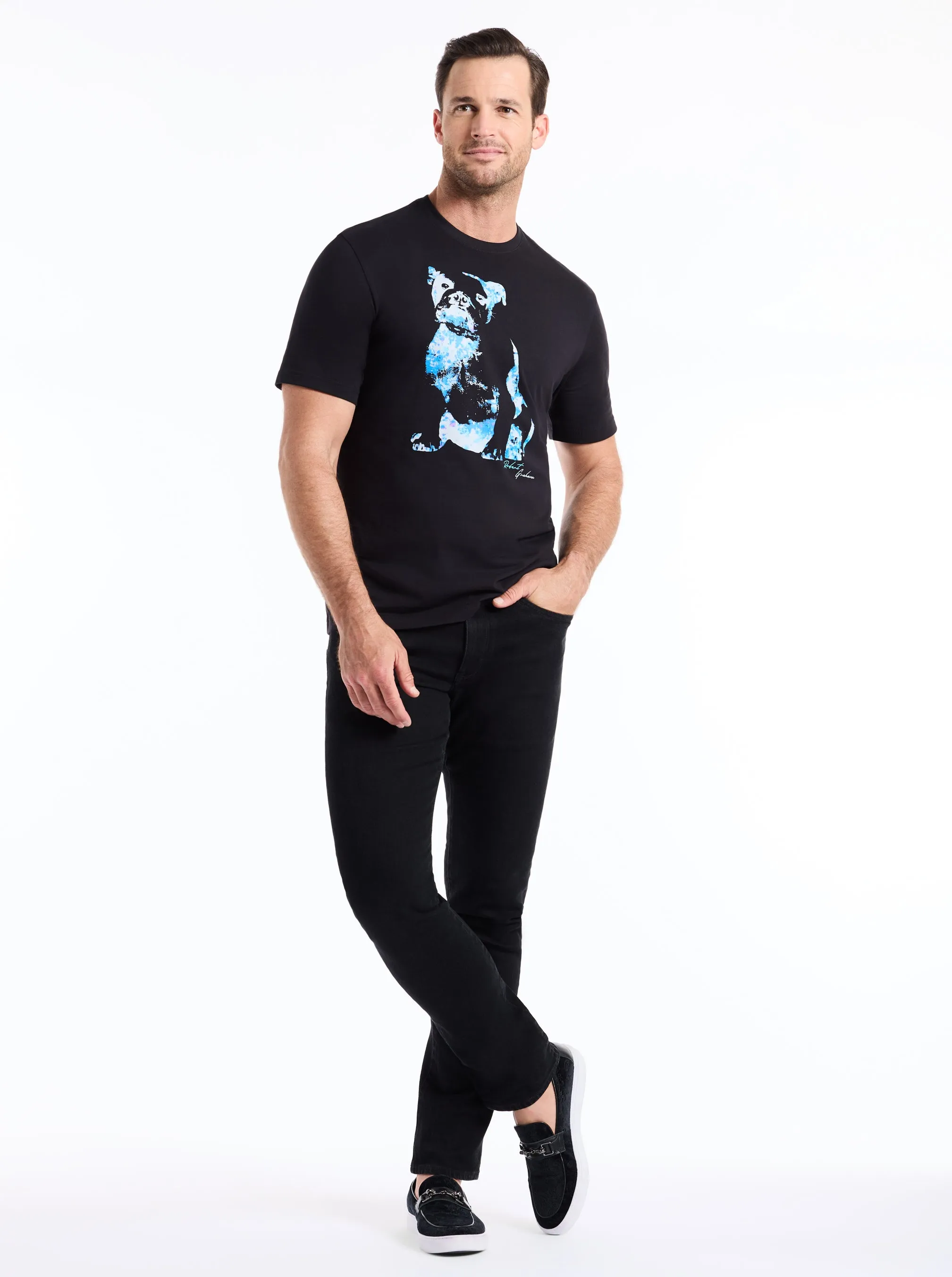 NEON GRAHAM SHORT SLEEVE T-SHIRT sold by Robert Graham product image thumbnail 5