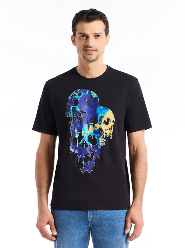 SCREAM SKULL SHORT SLEEVE T-SHIRT made by Robert Graham