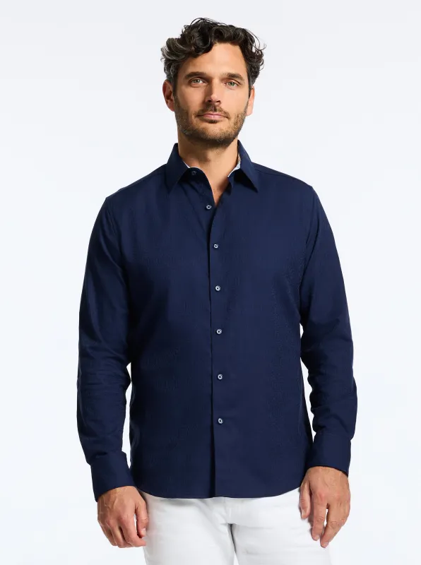 ODYSSEY LONG SLEEVE BUTTON DOWN SHIRT made by Robert Graham