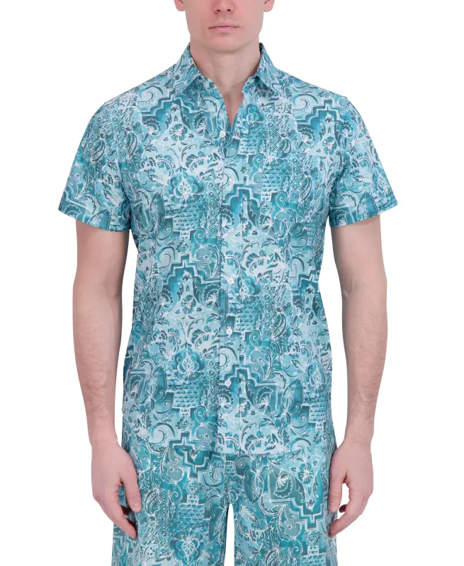 SHORT SLEEVE BUTTON DOWN SHIRT sold by Robert Graham