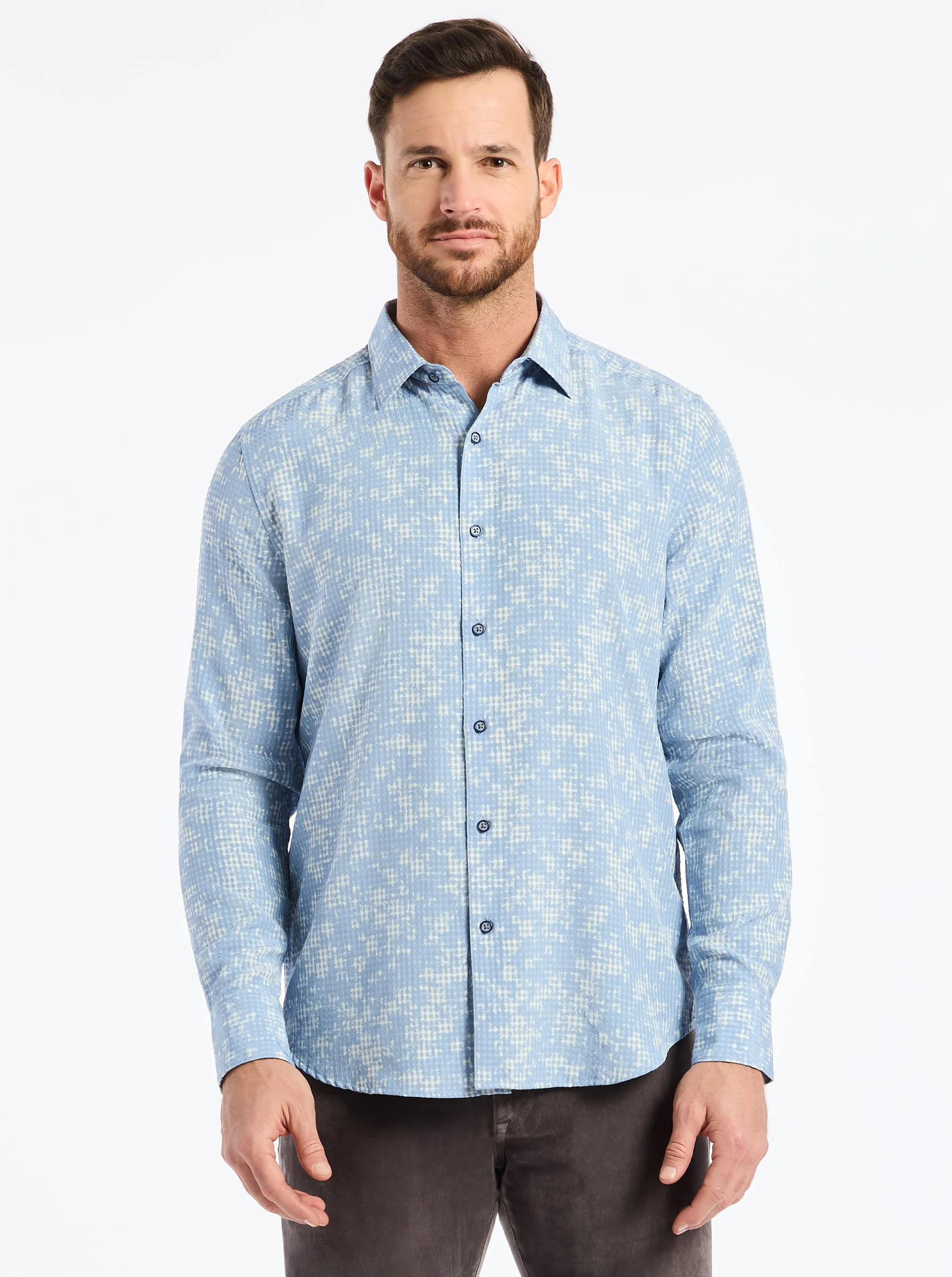 ANGOLA LONG SLEEVE BUTTON DOWN SHIRT sold by Robert Graham