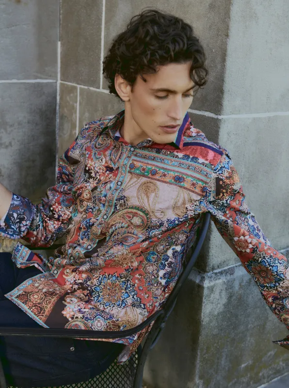 WELLSLEY LONG SLEEVE BUTTON DOWN SHIRT made by Robert Graham