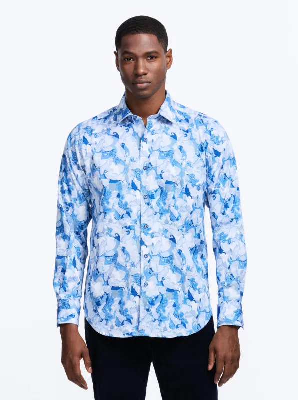 BASKERVILLE LONG SLEEVE BUTTON DOWN SHIRT sold by Robert Graham