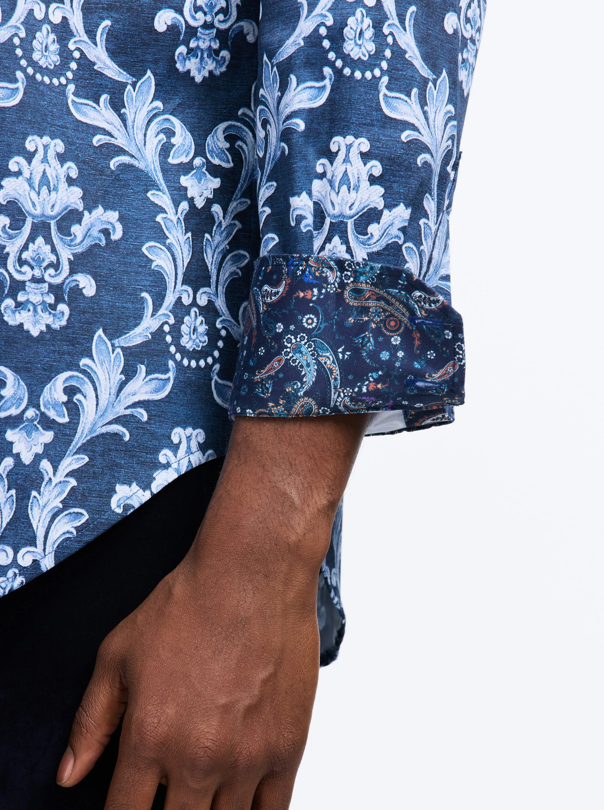 NEVILLE LONG SLEEVE BUTTON DOWN SHIRT TALL sold by Robert Graham product image thumbnail 4