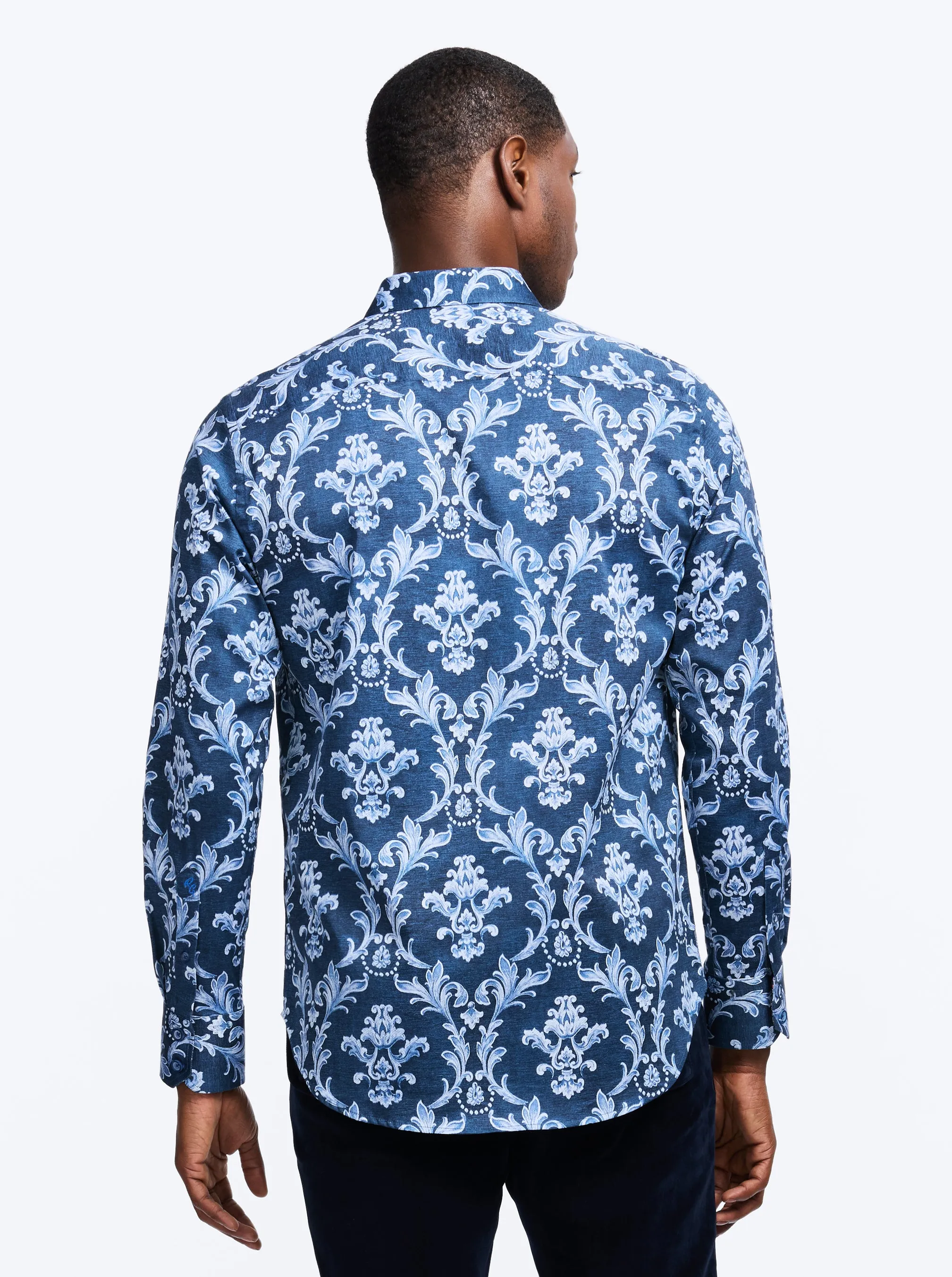 NEVILLE LONG SLEEVE BUTTON DOWN SHIRT TALL sold by Robert Graham product image thumbnail 3