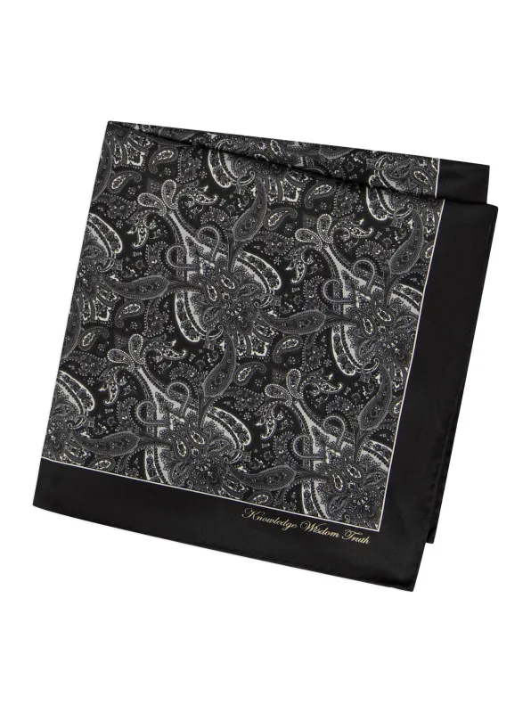 FLORAL PAISLEY POCKET SQUARE made by Robert Graham