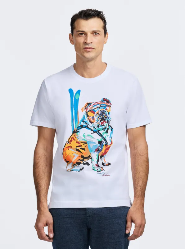 SKI GRAHAM SHORT SLEEVE T-SHIRT made by Robert Graham