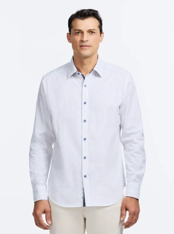CAMDEN LONG SLEEVE BUTTON DOWN SHIRT made by Robert Graham
