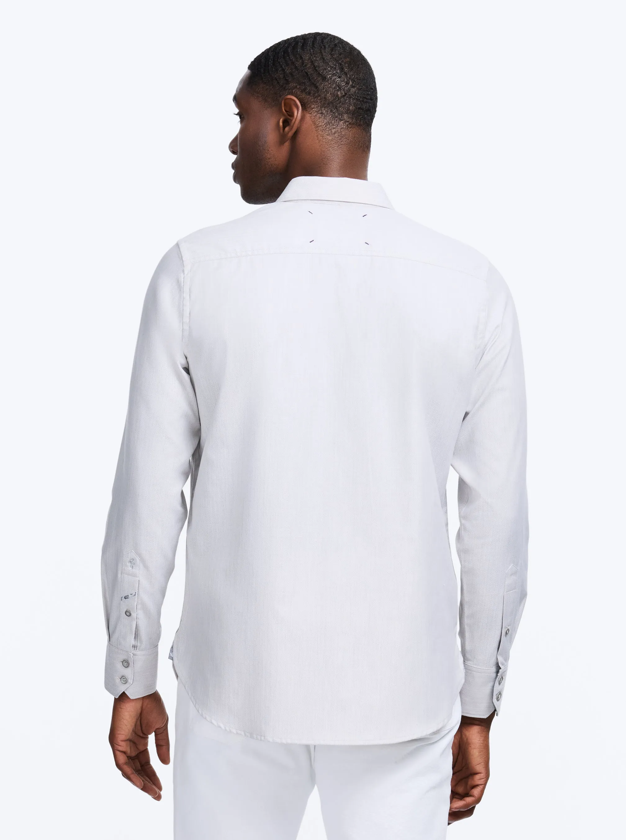 CHARLTON LONG SLEEVE BUTTON DOWN SHIRT sold by Robert Graham product image thumbnail 3