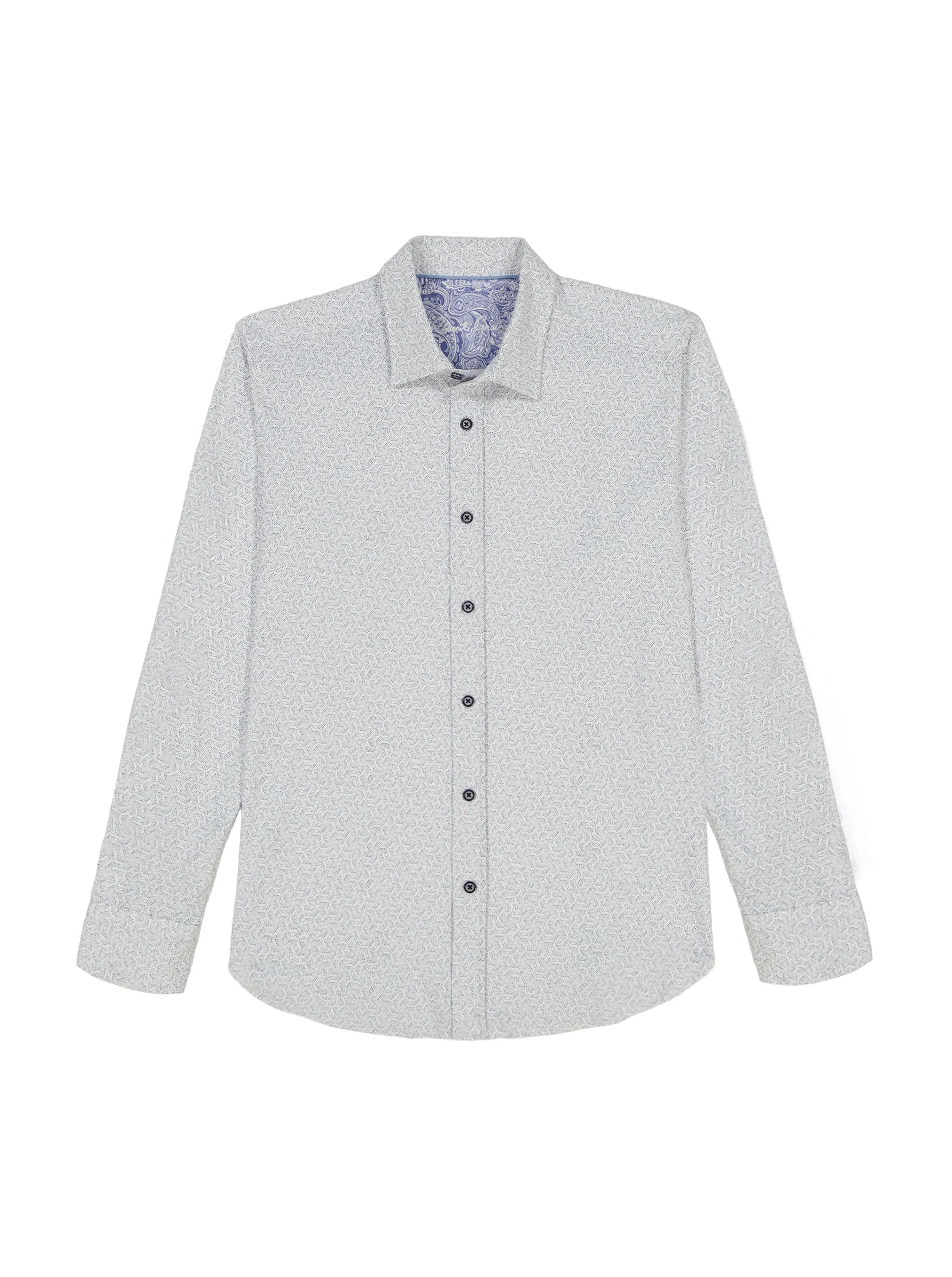 ASTERIK LONG SLEEVE BUTTON DOWN SHIRT sold by Robert Graham product image thumbnail 2
