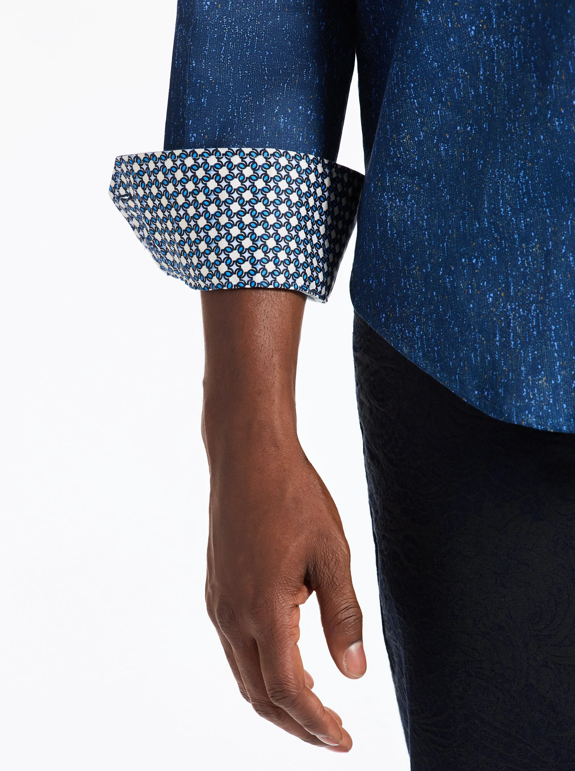 BEEKMAN LONG SLEEVE BUTTON DOWN SHIRT sold by Robert Graham product image thumbnail 5