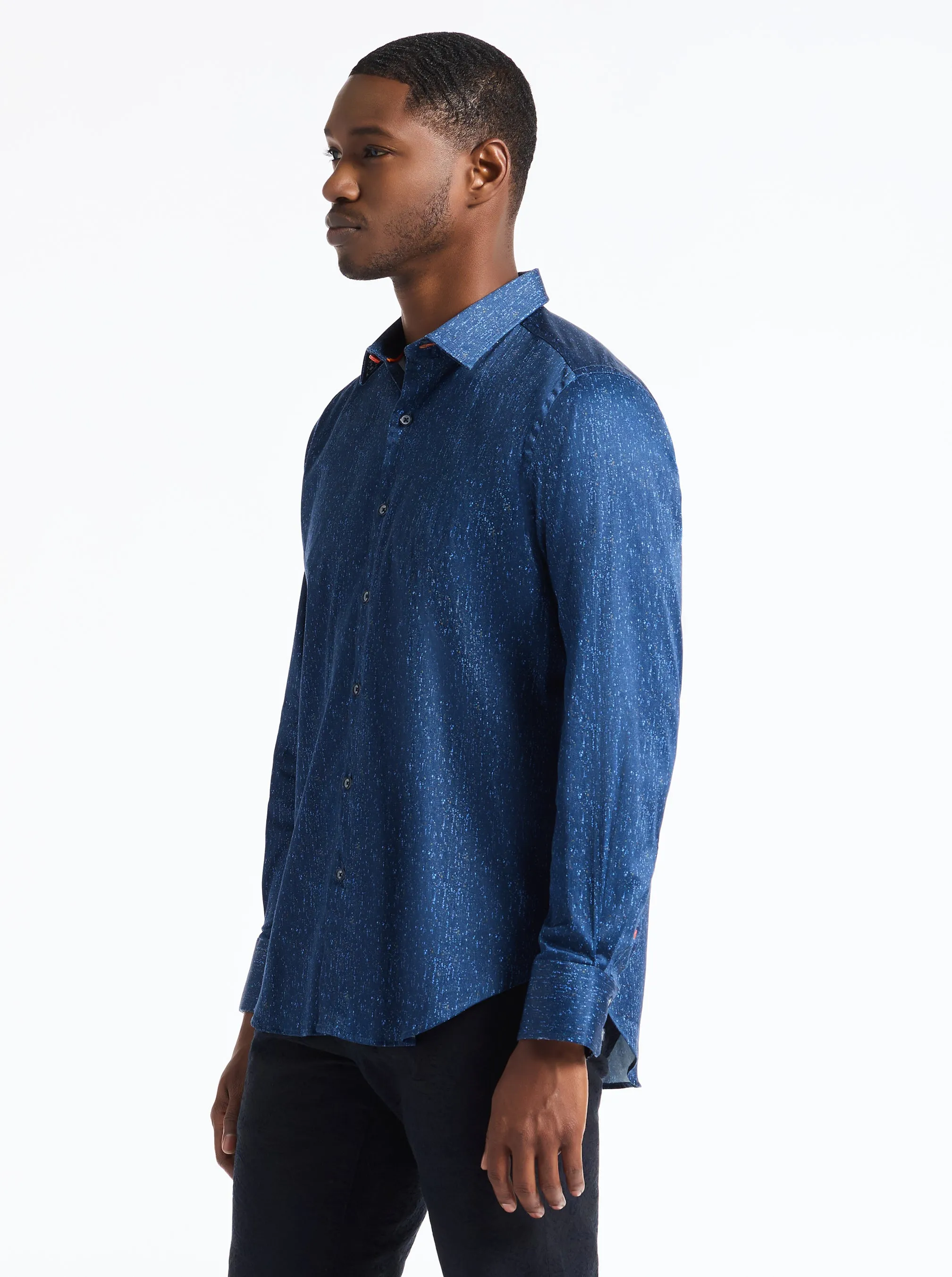 BEEKMAN LONG SLEEVE BUTTON DOWN SHIRT sold by Robert Graham product image thumbnail 4