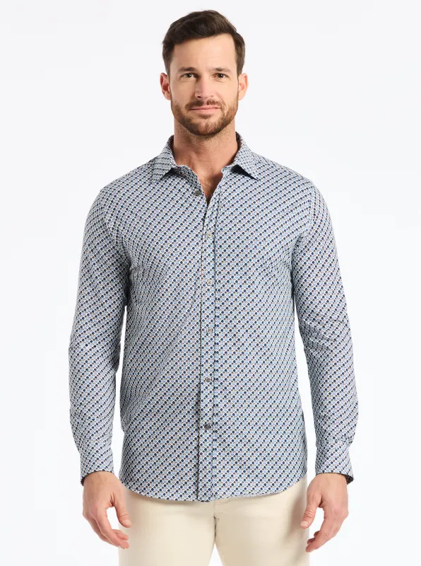 COOPER LONG SLEEVE BUTTON DOWN SHIRT made by Robert Graham