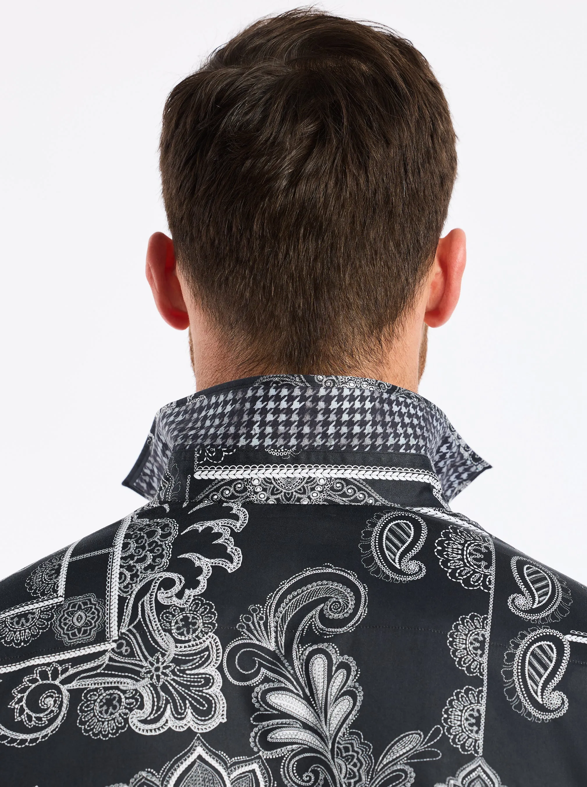 ARDEN LONG SLEEVE BUTTON DOWN SHIRT sold by Robert Graham product image thumbnail 5