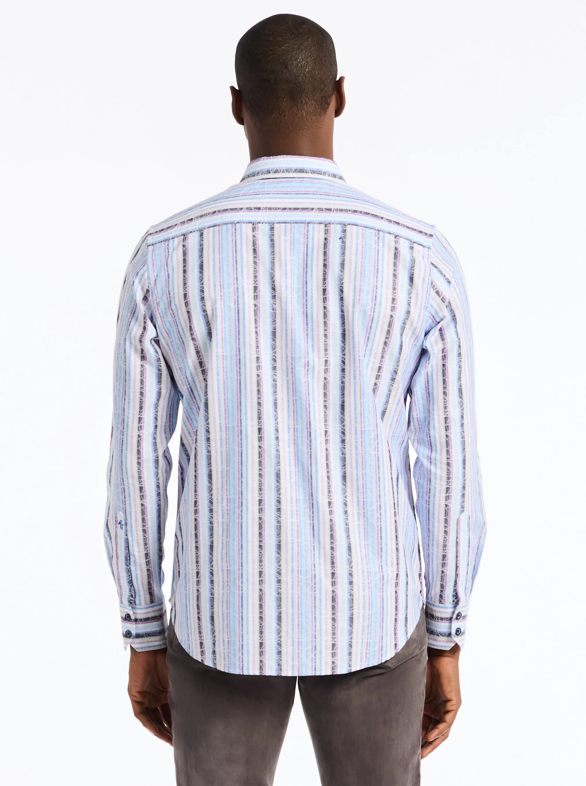 DRAKESWOOD LONG SLEEVE BUTTON DOWN SHIRT sold by Robert Graham product image thumbnail 3