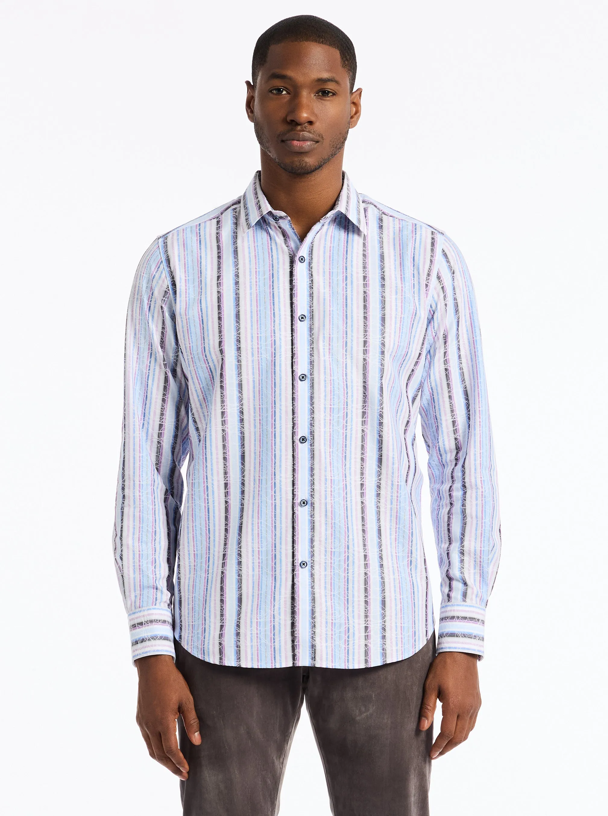 DRAKESWOOD LONG SLEEVE BUTTON DOWN SHIRT sold by Robert Graham