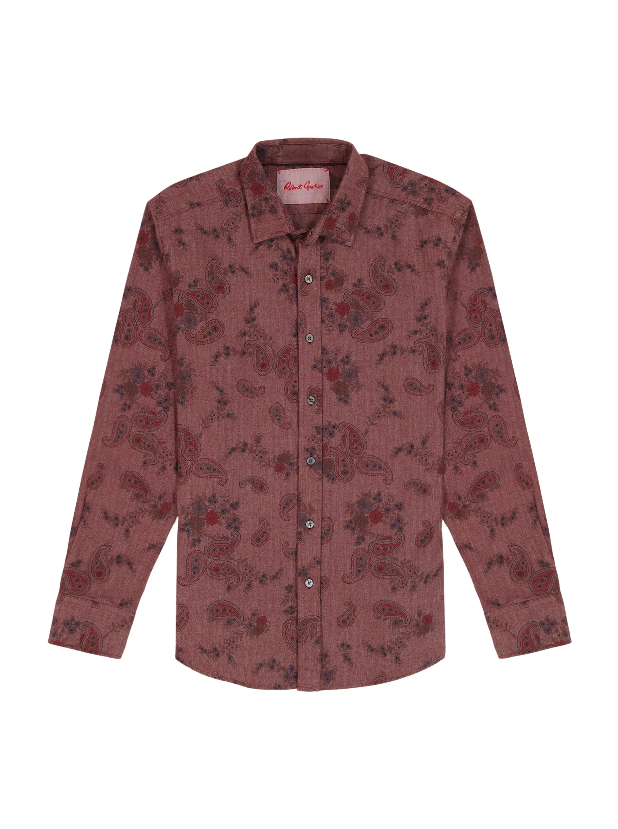 MINETTA LONG SLEEVE BUTTON DOWN SHIRT sold by Robert Graham product image thumbnail 2