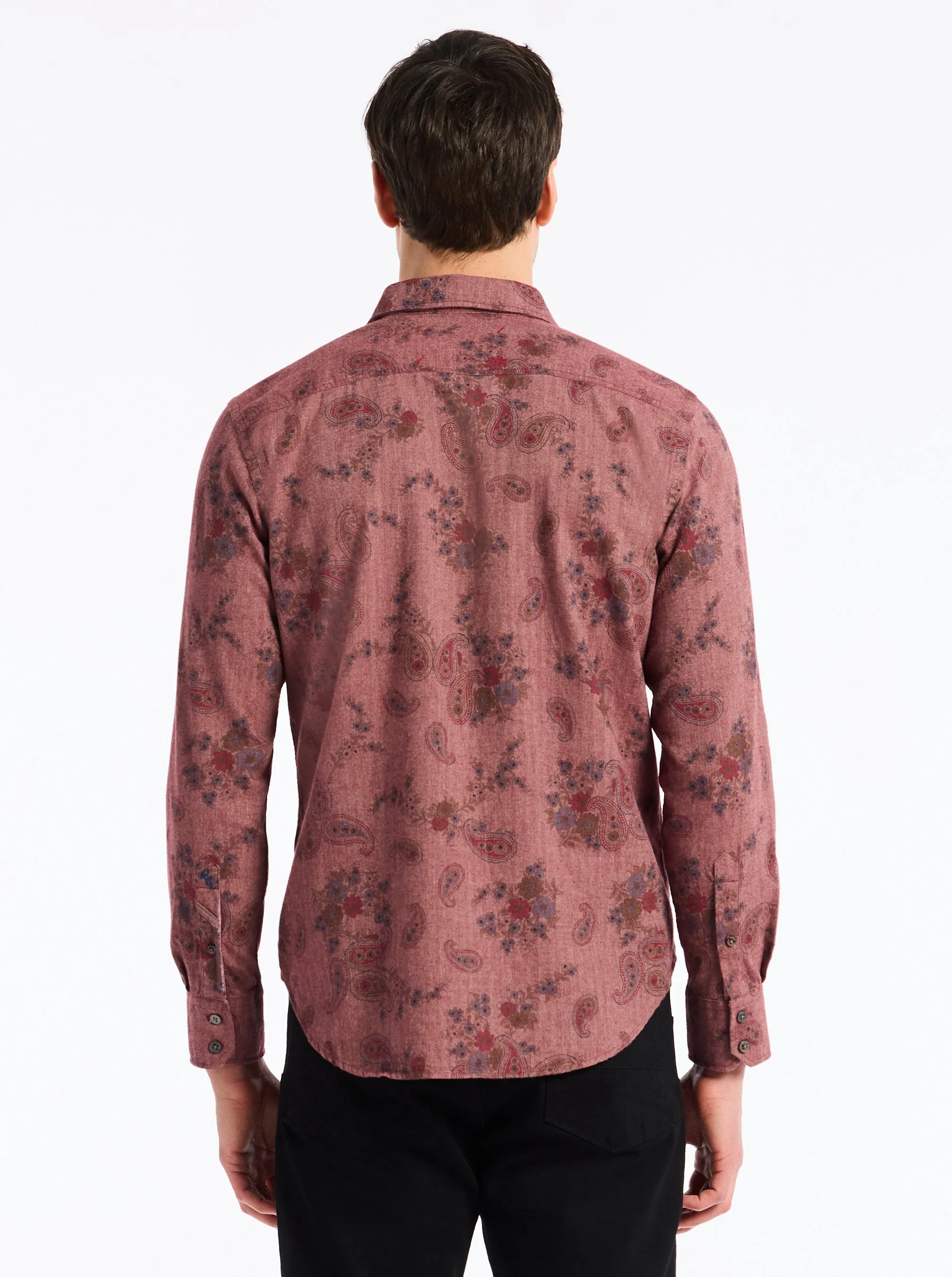 MINETTA LONG SLEEVE BUTTON DOWN SHIRT sold by Robert Graham product image thumbnail 3