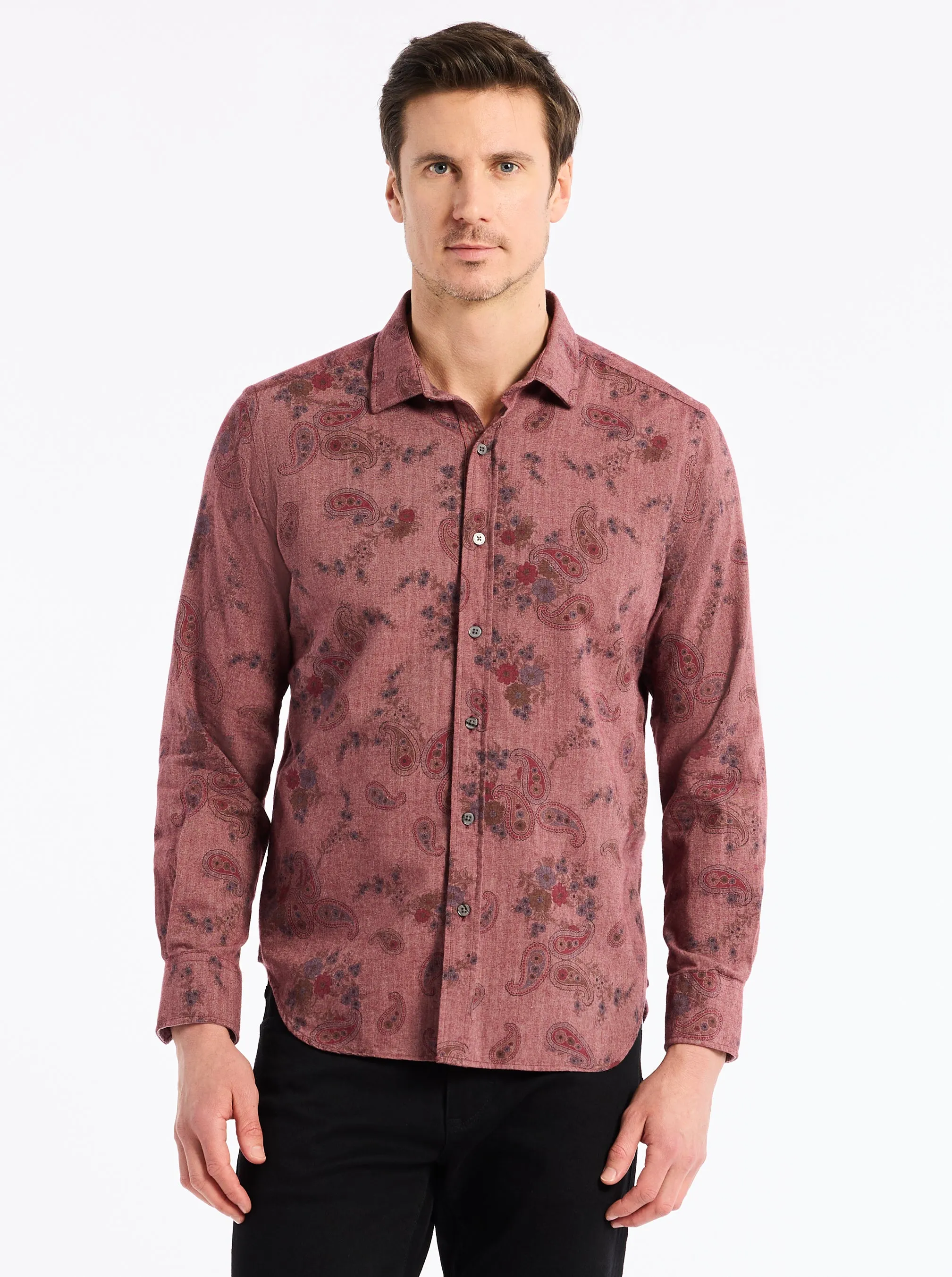 MINETTA LONG SLEEVE BUTTON DOWN SHIRT sold by Robert Graham