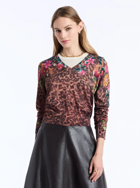 EVELYN LONG SLEEVE SWEATER made by Robert Graham