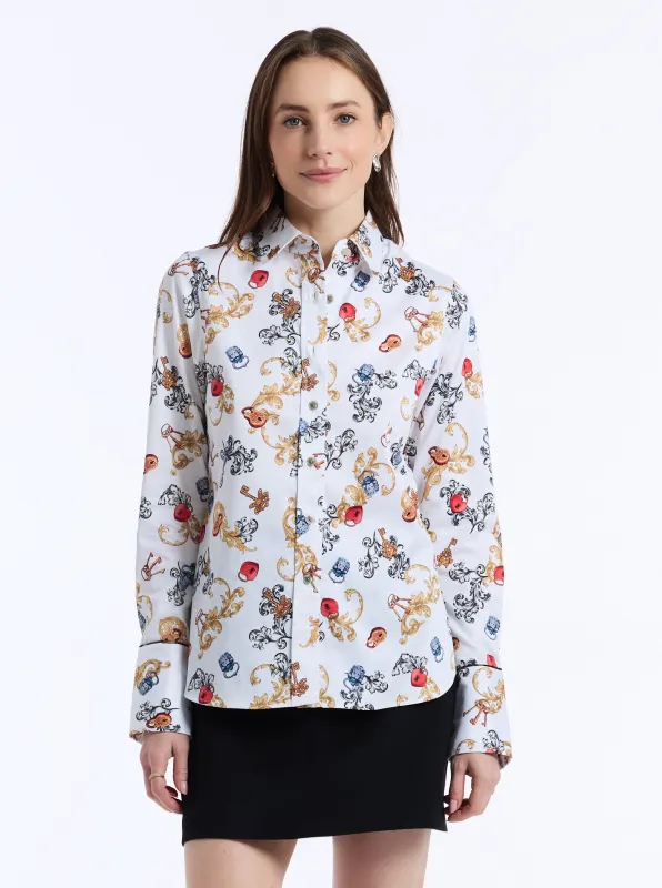 PRISCILLA LONG SLEEVE SHIRT sold by Robert Graham