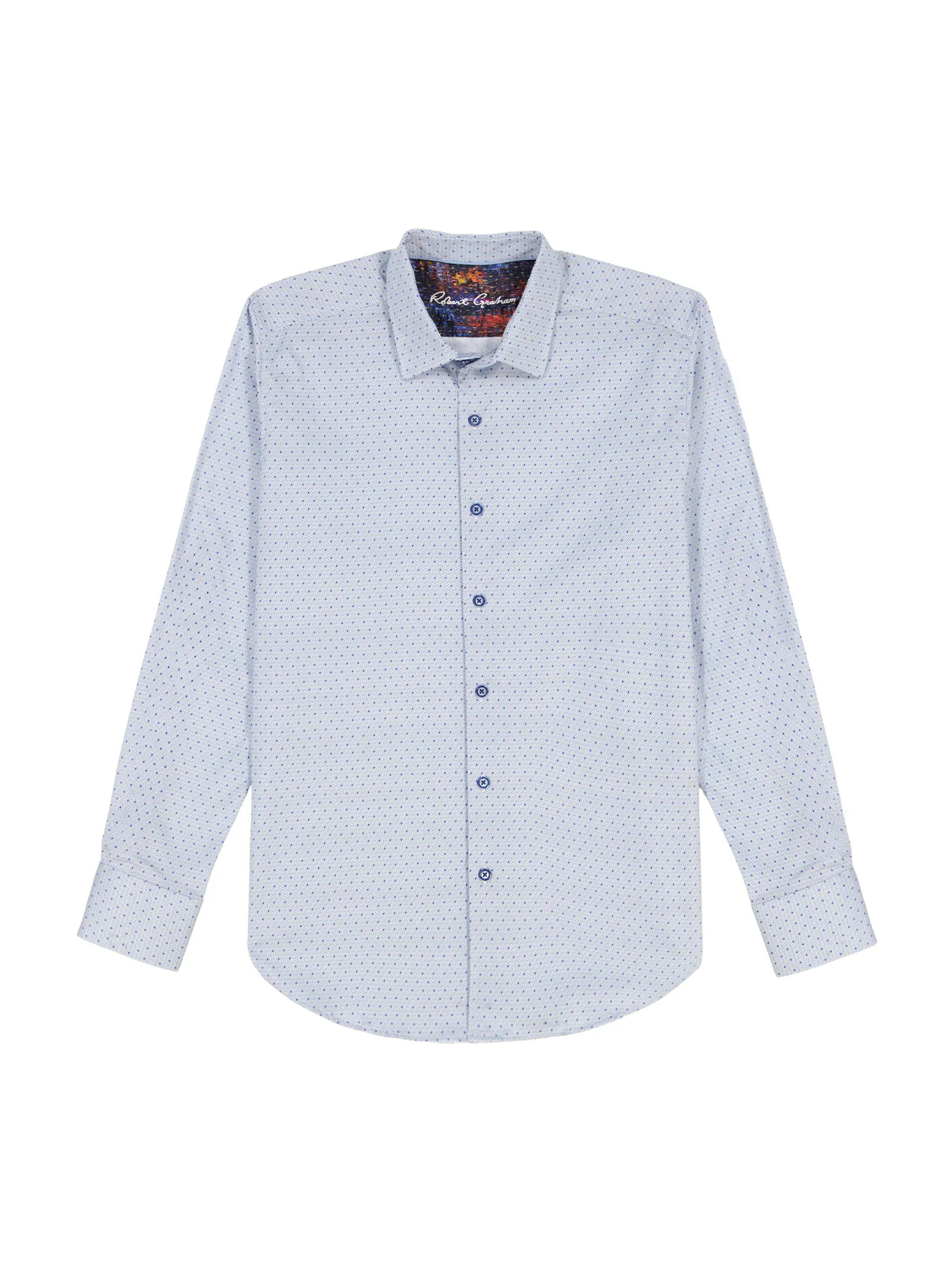 CLAYTON LONG SLEEVE BUTTON DOWN SHIRT sold by Robert Graham product image thumbnail 2