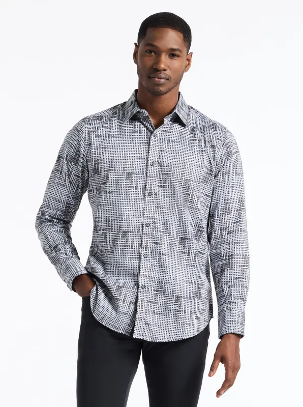 BERKLEY LONG SLEEVE BUTTON DOWN SHIRT made by Robert Graham