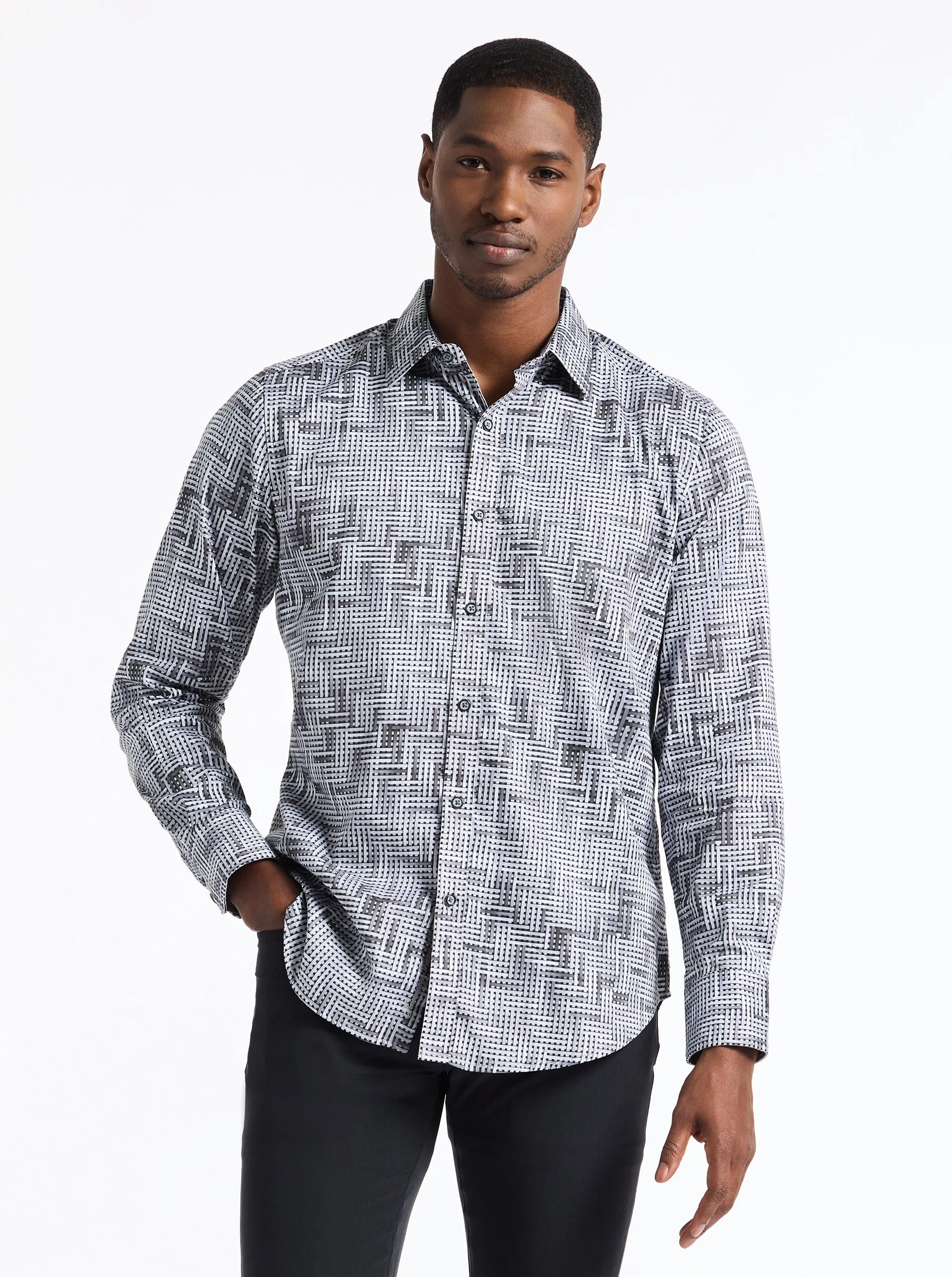 BERKLEY LONG SLEEVE BUTTON DOWN SHIRT sold by Robert Graham