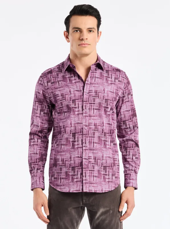 BERKLEY LONG SLEEVE BUTTON DOWN SHIRT made by Robert Graham