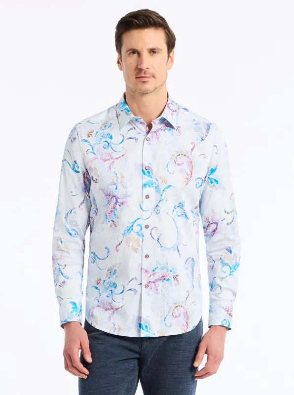TILDEN LONG SLEEVE BUTTON DOWN SHIRT made by Robert Graham