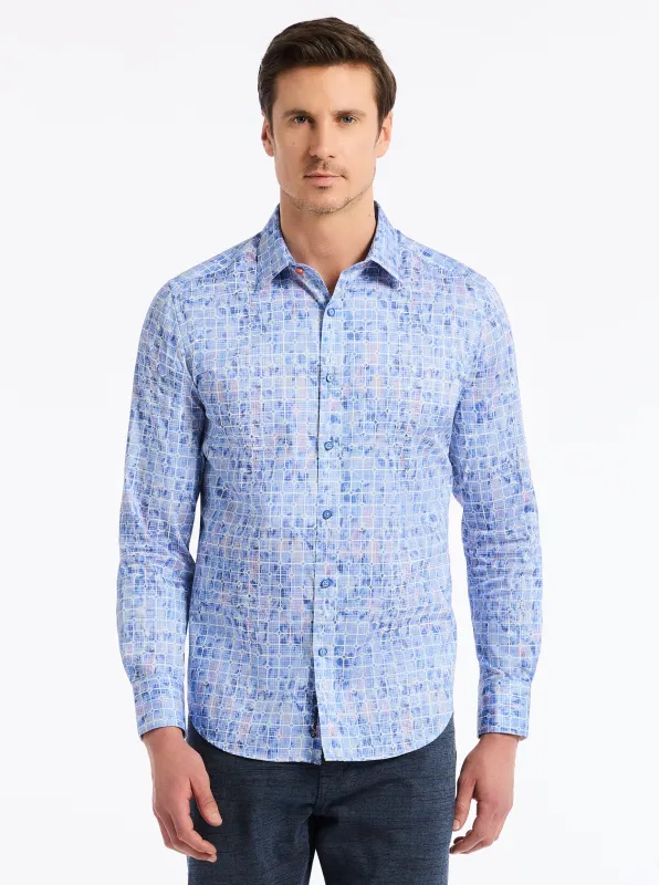 AMSTERDAM LONG SLEEVE BUTTON DOWN SHIRT made by Robert Graham