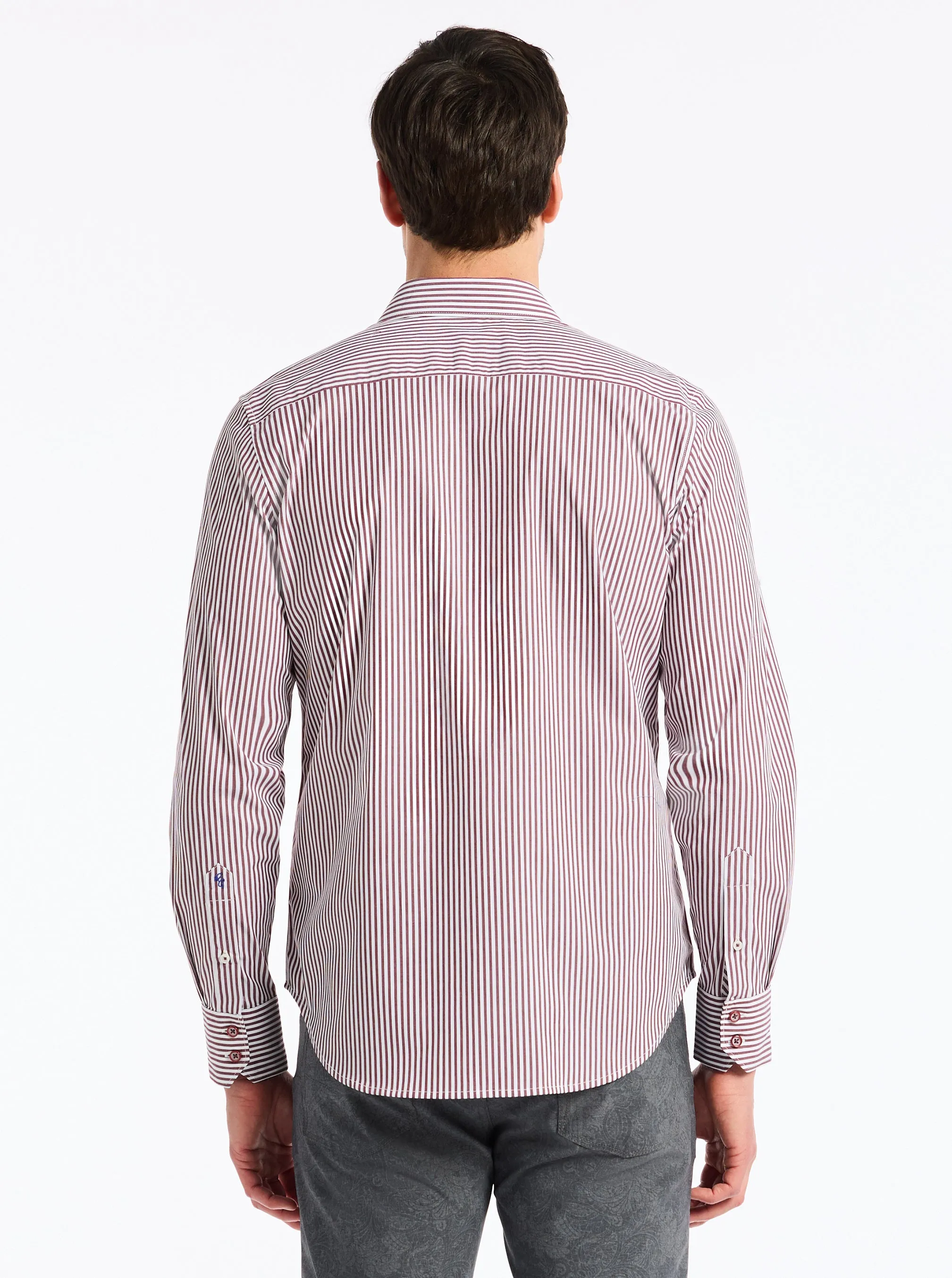 GREENWICH LONG SLEEVE BUTTON DOWN SHIRT sold by Robert Graham product image thumbnail 3