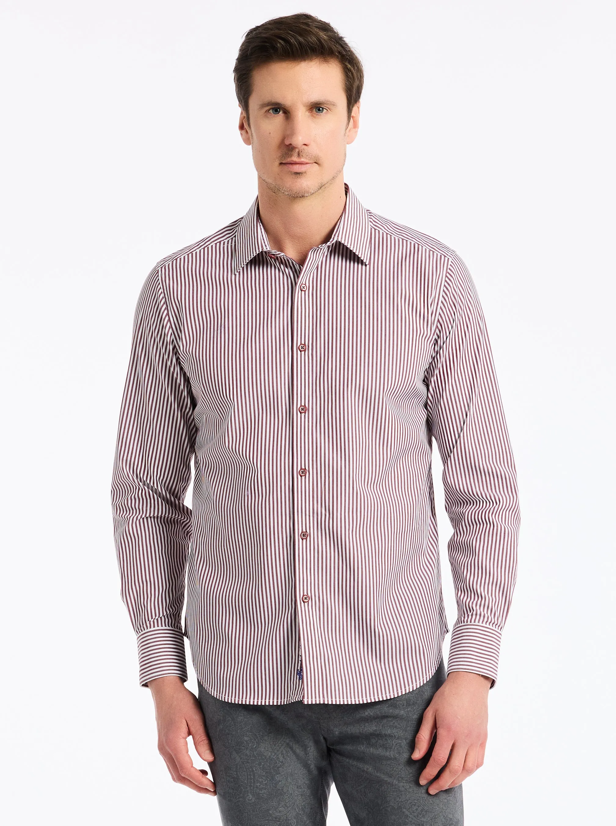 GREENWICH LONG SLEEVE BUTTON DOWN SHIRT sold by Robert Graham