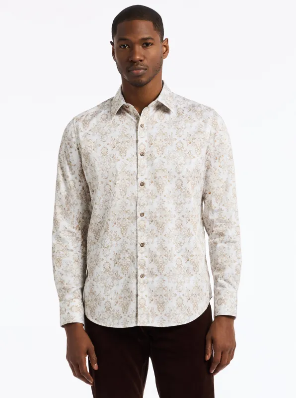 DELANCEY LONG SLEEVE BUTTON DOWN SHIRT made by Robert Graham
