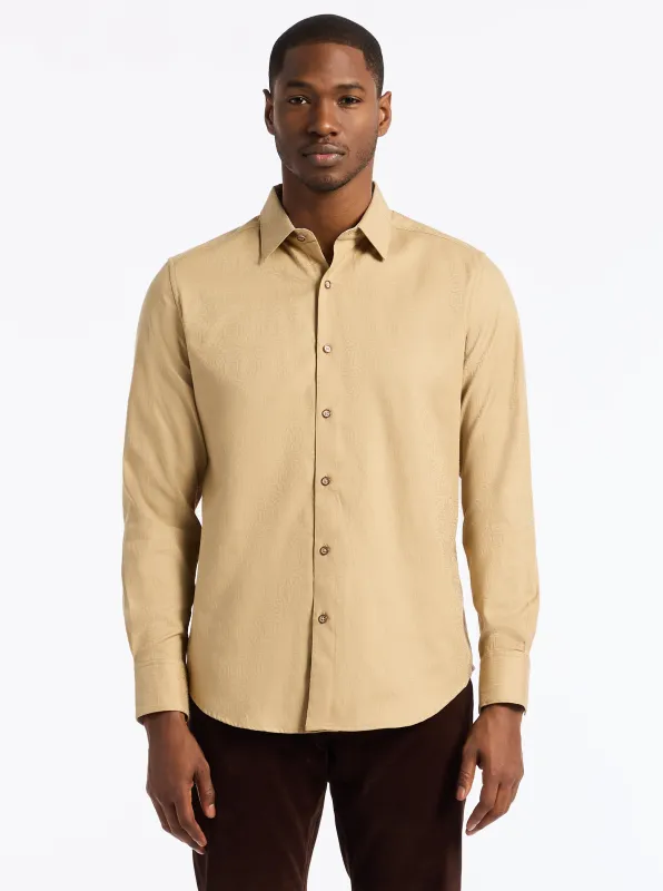 ODYSSEY LONG SLEEVE BUTTON DOWN SHIRT made by Robert Graham