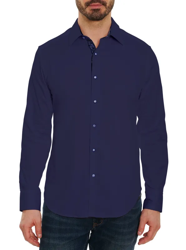 RIGHTEOUS 2 LONG SLEEVE BUTTON DOWN SHIRT made by Robert Graham