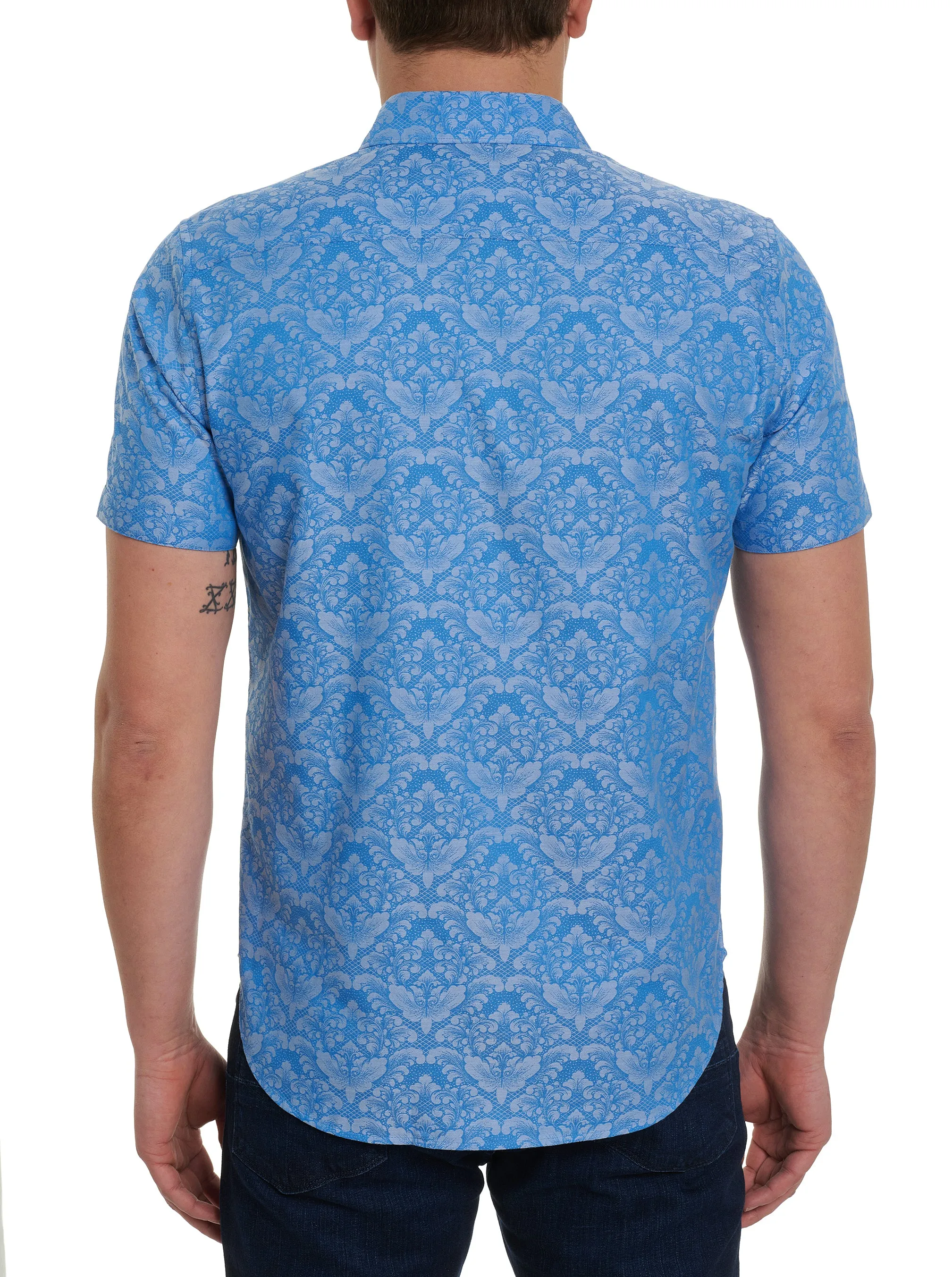 BAYVIEW SHORT SLEEVE BUTTON DOWN SHIRT sold by Robert Graham product image thumbnail 3