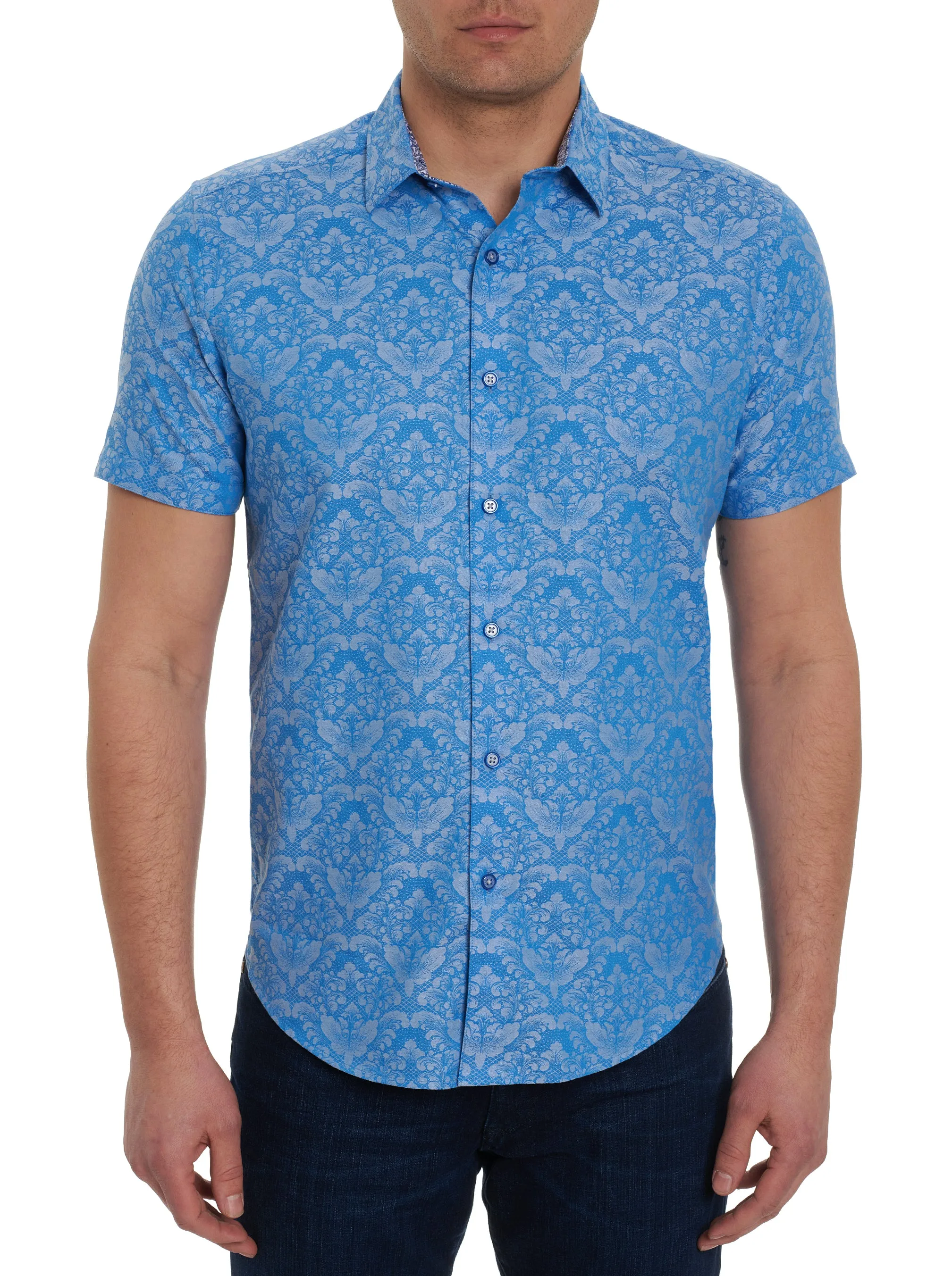 BAYVIEW SHORT SLEEVE BUTTON DOWN SHIRT sold by Robert Graham