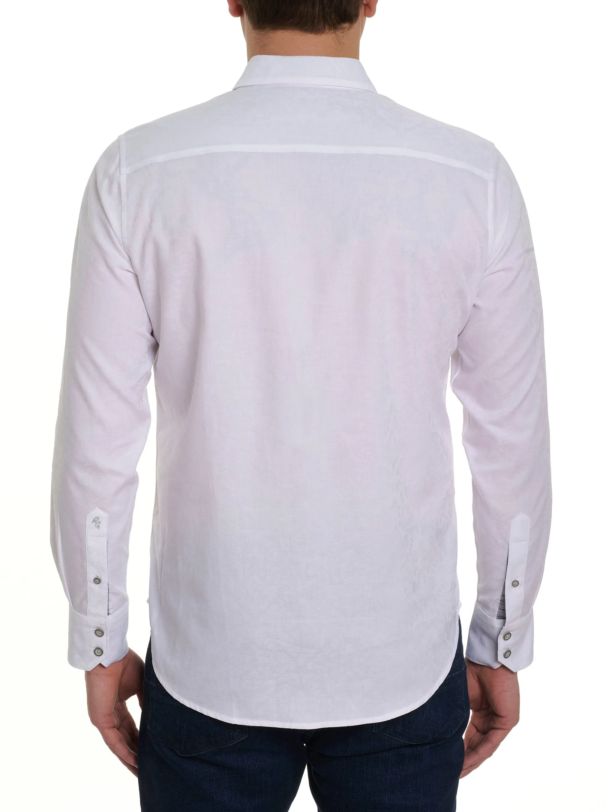 BAYVIEW LONG SLEEVE BUTTON DOWN SHIRT sold by Robert Graham product image thumbnail 3