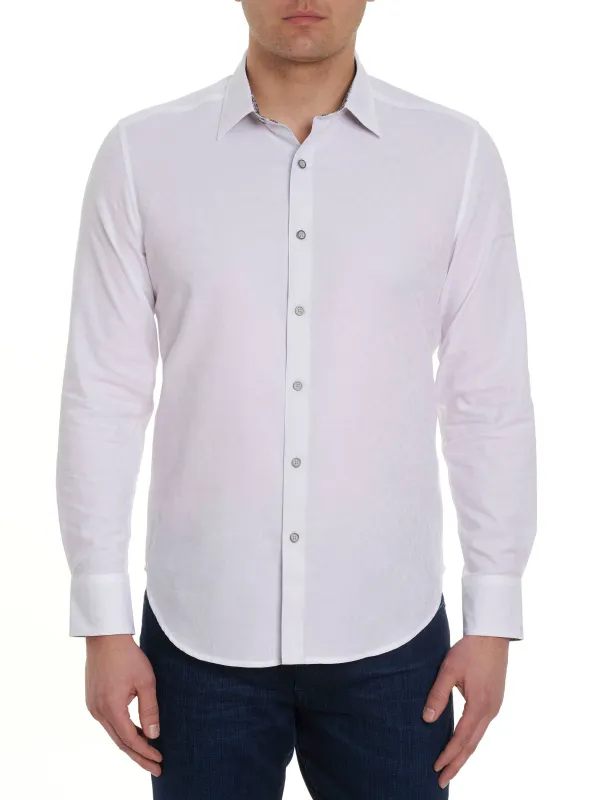 BAYVIEW LONG SLEEVE BUTTON DOWN SHIRT made by Robert Graham