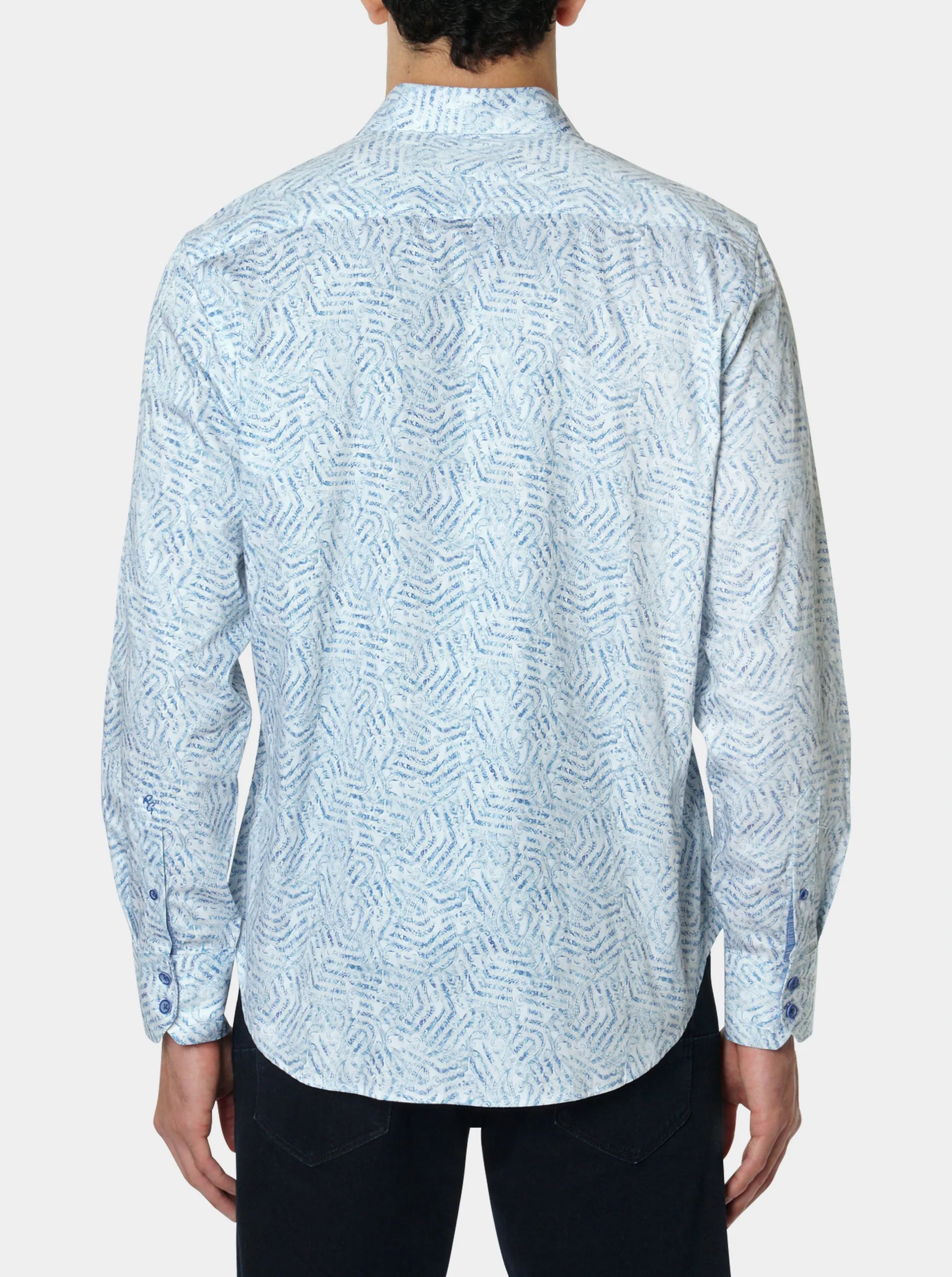 BELVINS LONG SLEEVE BUTTON DOWN SHIRT sold by Robert Graham product image thumbnail 3