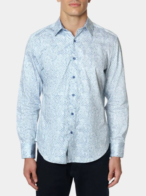 BELVINS LONG SLEEVE BUTTON DOWN SHIRT made by Robert Graham