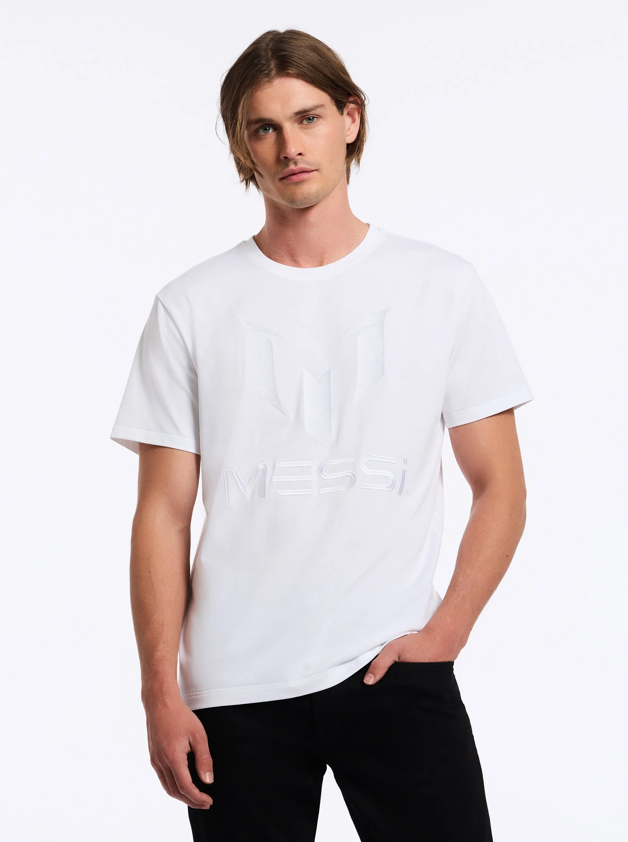 MESSI LOGO SHORT SLEEVE T-SHIRT sold by Robert Graham