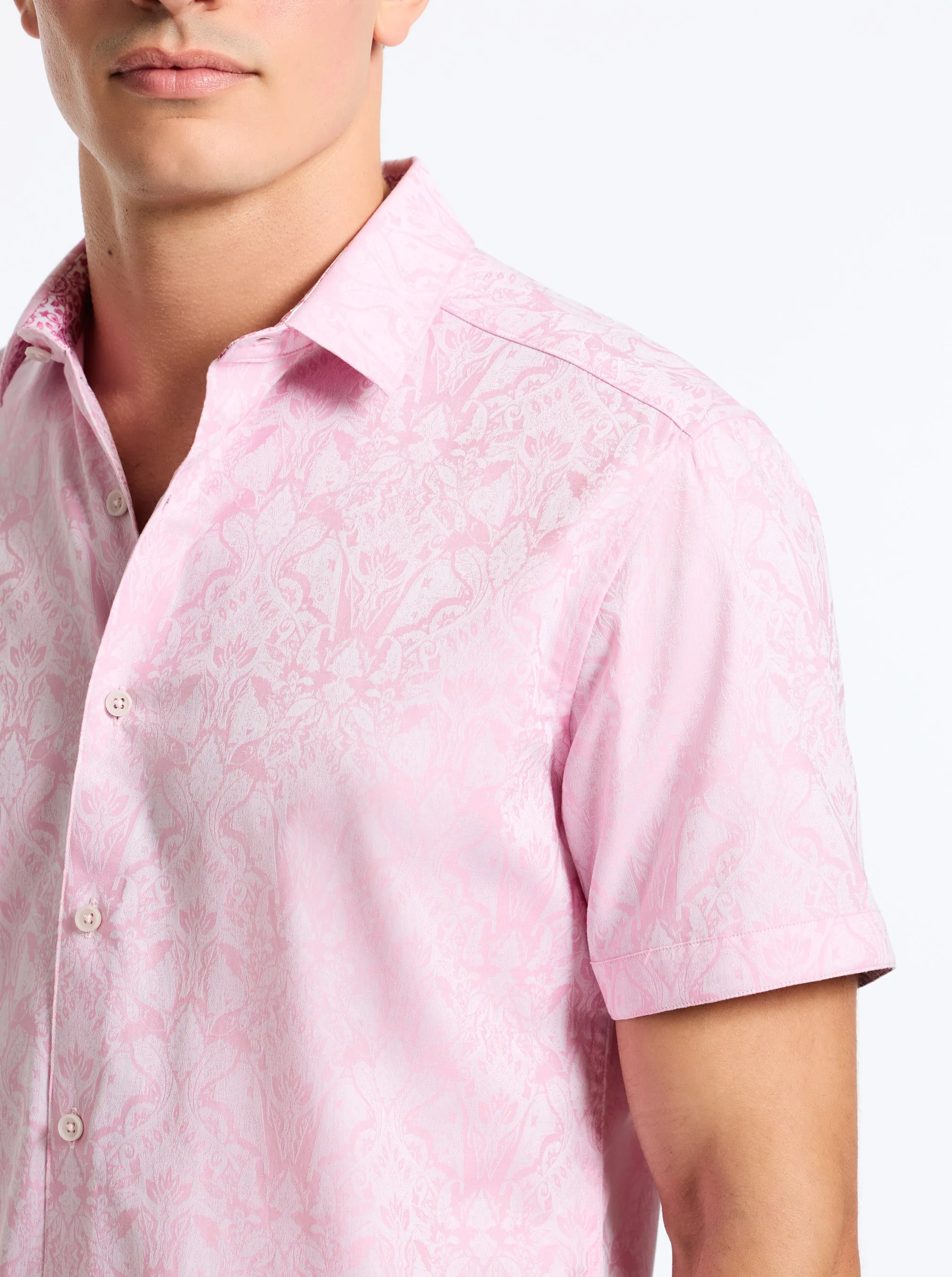 HIGHLAND SHORT SLEEVE BUTTON DOWN SHIRT sold by Robert Graham product image thumbnail 4